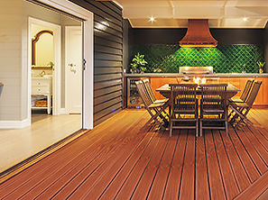 防腐木创意阳台