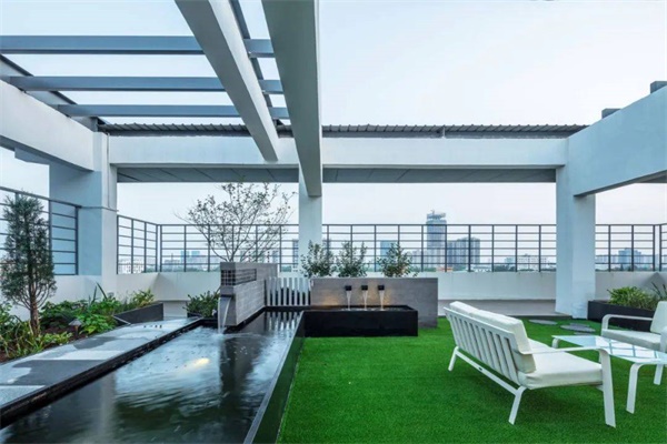 上海线友科技屋顶花园设计实景图1
