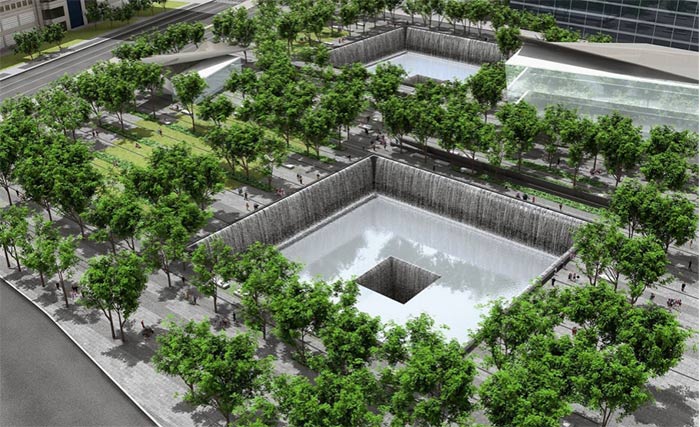 彼得·沃克,9·11纪念广场,美国纽约