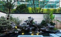 在庭院设计中，假山与其他景观的组合妙用！